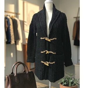 Ralph Lauren Denim & Supply Navy Chunky Knit Toggle Cardigan XS
